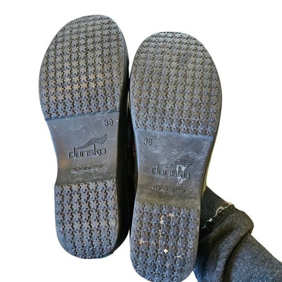 Dansko Vegan Volley Comfort Clogs Printed Frogs Black Size 39 US 8.5 9 Shoes - Picture 11 of 12